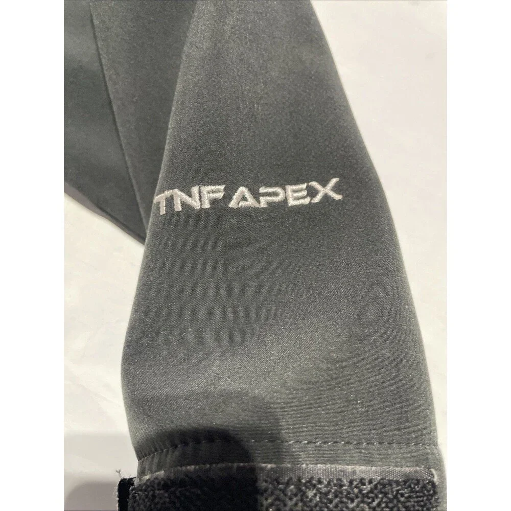 The North Face TNF Apex Jacket Mens Medium Black Softshell Full Zip Fleece Lined